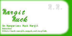 margit muck business card